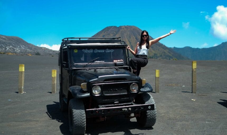 Panorama Bromo at Afternoon:The Mountain’s Golden Charm