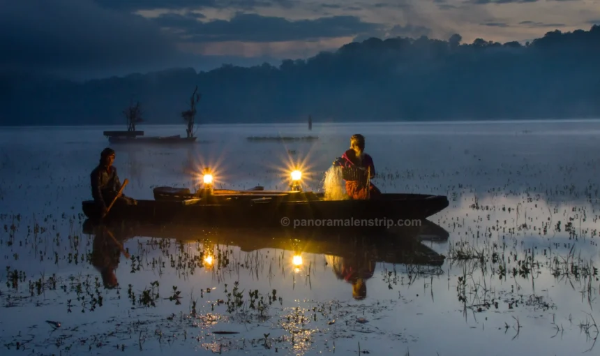 Bali Spiritual Healing: Visuals of Misty Lake Offerings